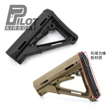 Piloto tático ctr estoque m4 mk18 airsoft caça acessórios concha de náilon estoque