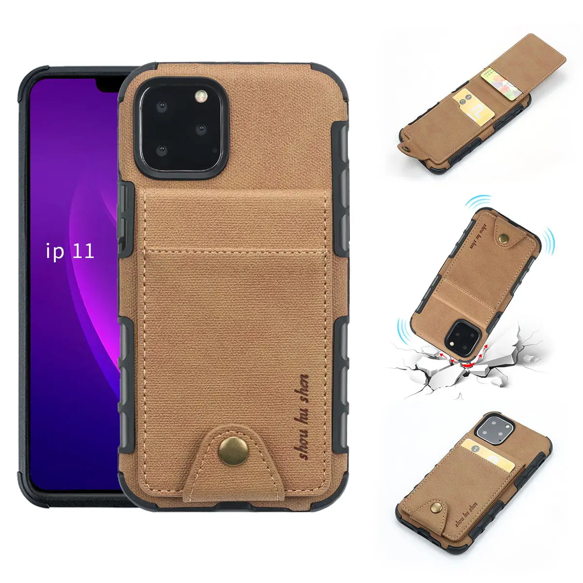 Чехол-кошелек для iphone 11 Мульти Чехол с держаками карт чехол для телефона корпуса 5,8-6,5