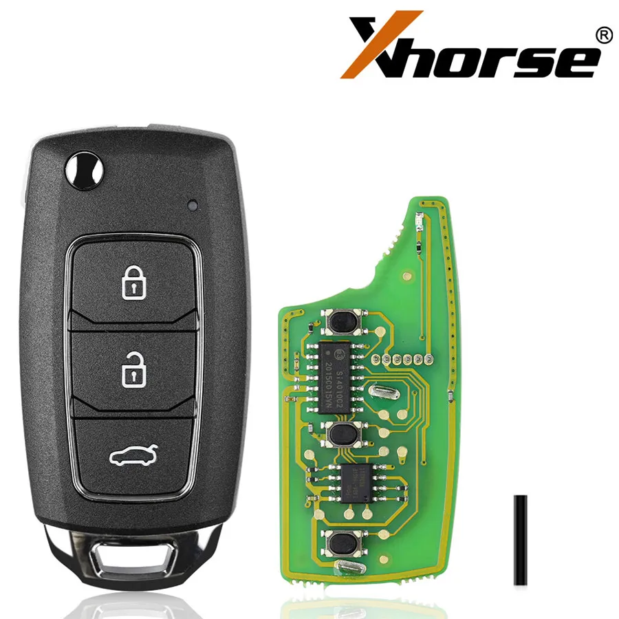 Универсальный проводной дистанционный ключ Xhorse VVDI2 XKHY05EN HY U.D с 3 кнопками для HYUNDAI 1