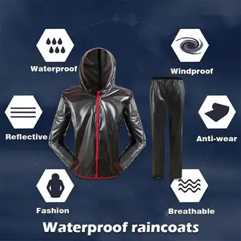 

Poncho Raincoat Hiking Outdoor BLACK Polyester +TPU Mantle Accessories Cloak Cover Camping Rain Coat Hood