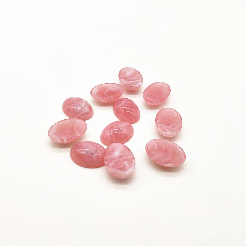 pink Новое поступление! 18x13 мм 300 шт мраморный эффект плоская задняя овальная форма для сережек аксессуары, детали для серег, заколки для волос аксессуары - Цвет: pink