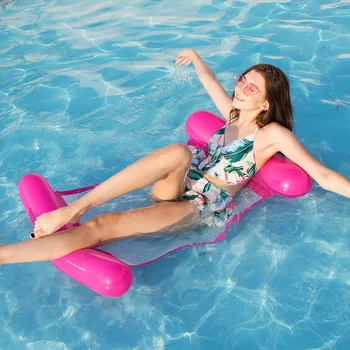 

Net red explosion type with net hammock folding double backrest floating row Water upstream reclining chair floating bed sofa