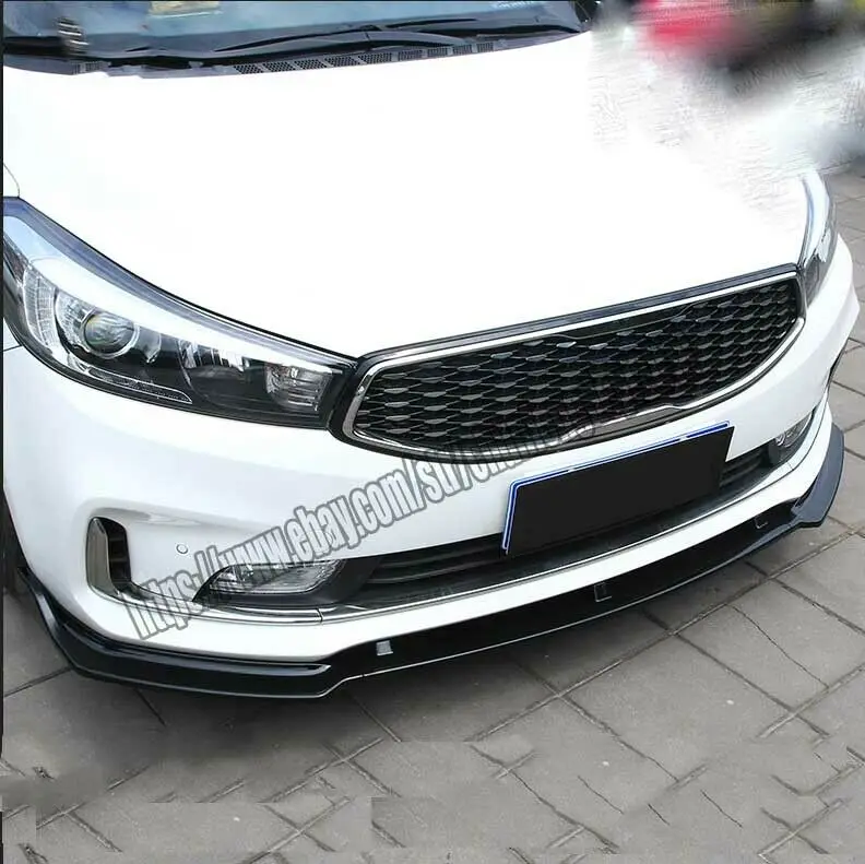 Автомобильные аксессуары для модификации, черные, для KIA K3, передний бампер, для губ, сплиттер, 3 шт