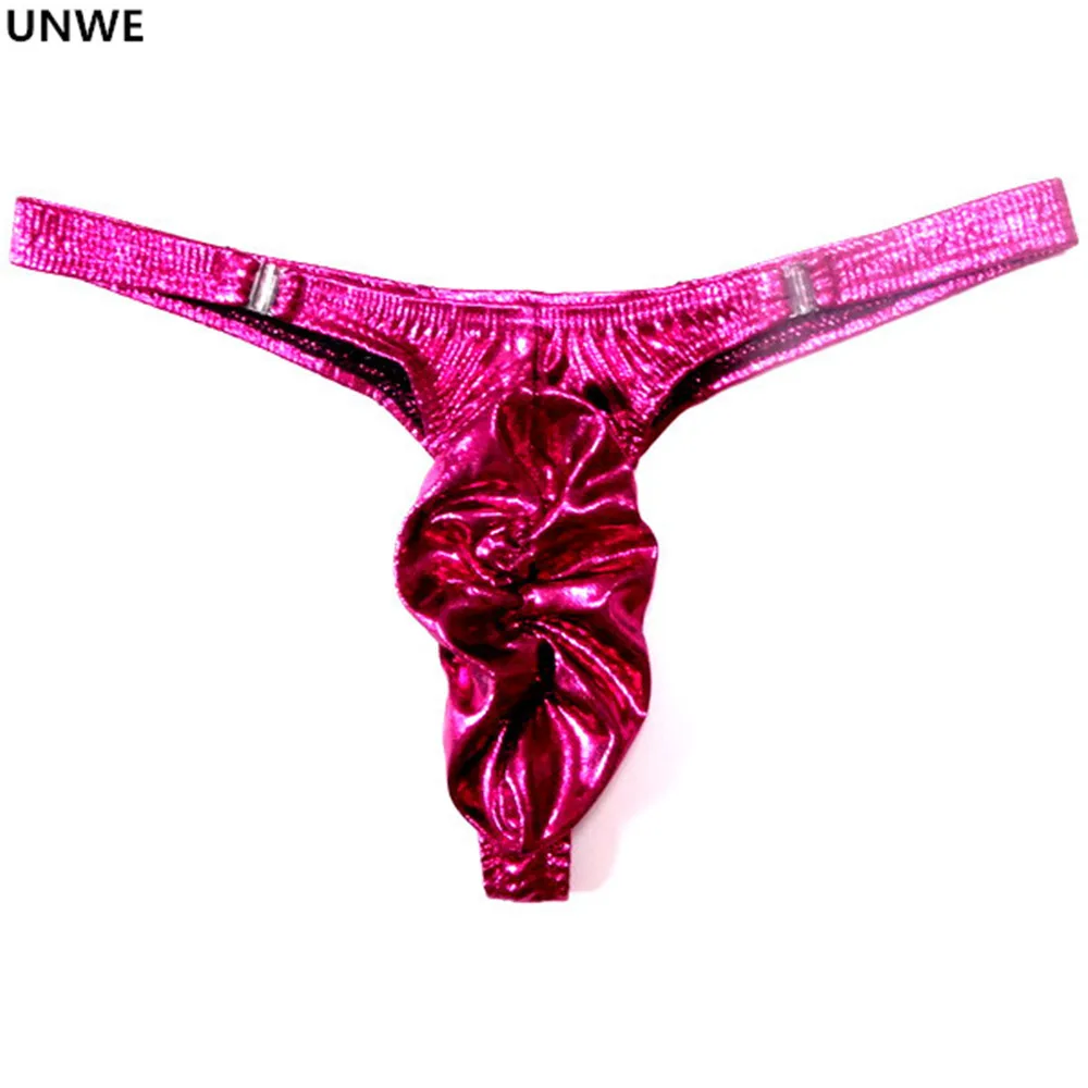 UNWE Shinning мужские трусы с пуговицами для пениса нижнее белье низкой посадкой