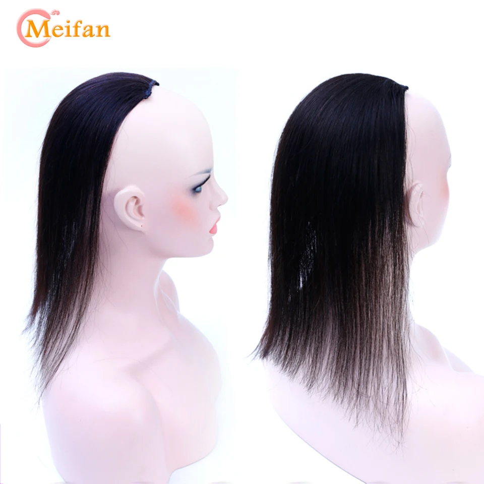 Длинные прямые накладные волосы MEIFAN, зажим-невидимка для наращивания волос, пушистая Подушка, высокое качество, синтетические натуральные накладные волосы