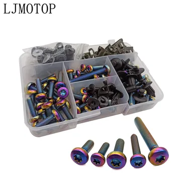 

Universal Motorcycle Fairing Screws Fastener Clips Body Spring Bolts Kit for Suzuki RMX250 RMZ250 RMZ450 DRZ400SM DR250 DJEBEL
