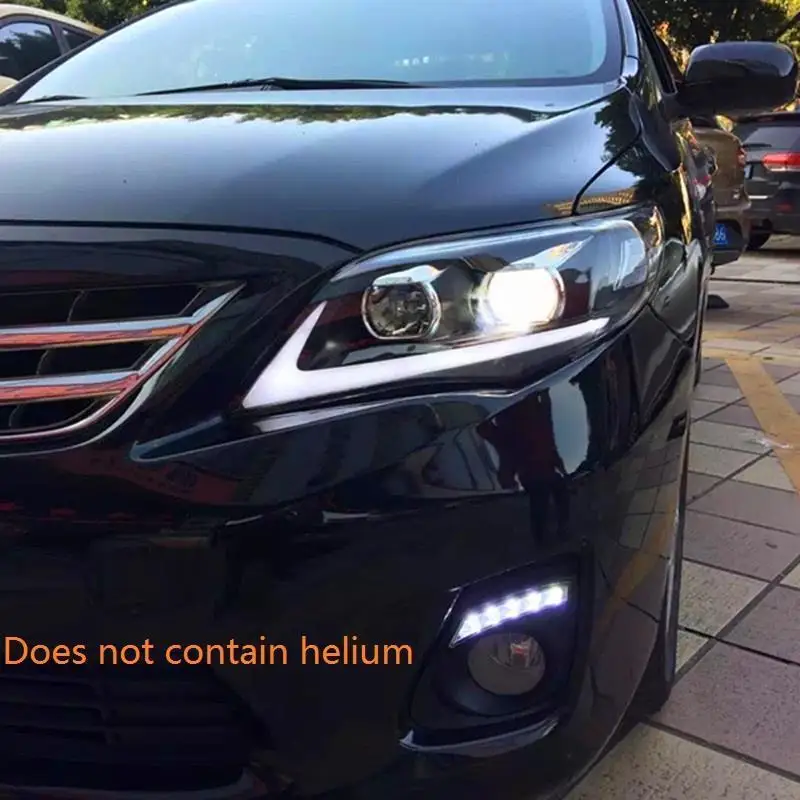 MODEL C Аксессуары Cob дневные ходовые Drl Автомобильные светодиодные фары в сборе 07 08 09 10 11 12 13 для Toyota Corolla - Цвет: MODEL C