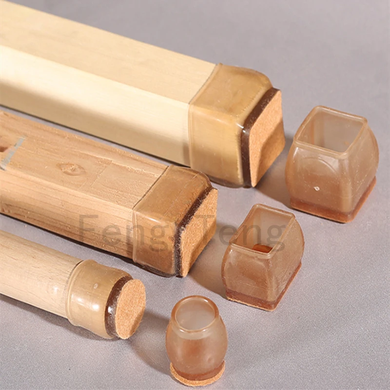 16pcs New Anti-slip Silicone Floor Protectors Chair Leg Caps Feet Pads Legs for furniture plugs chair feet protector Cover home