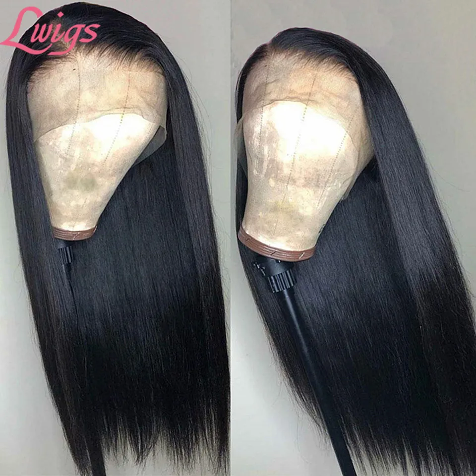 Dream HD полностью кружевные человеческие волосы парики прямые с детскими волосами бразильские полные парики шнурка фронтальные парики для черных женщин