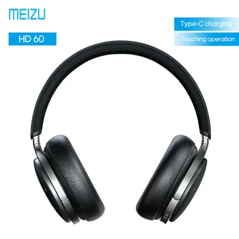 

Original Meizu HD60 Bluetooth Headphone Touch Controlled Noise Cancelling BT5.0 Wireless Sports Headset with Mic Type-C Charging