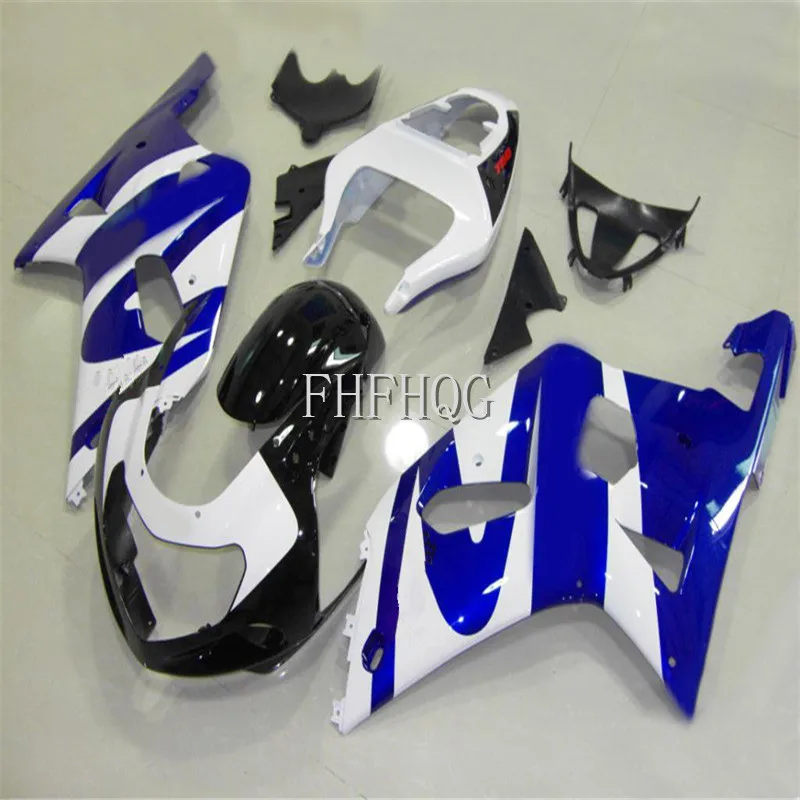 New Motorcycles Fairings Kit Fit For Suzuki GSXR600 GSXR750 GSXR-600 750 01 02 03 2001 2002 2003 ABS Plastic custom blue white | Автомобили