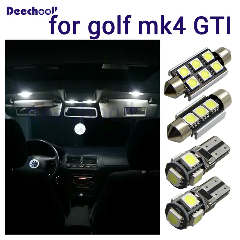 Автомобильные светодиодные лампы для Volkswagen VW golf 4 mk4 GTI canbus Внутренняя купольная карта солнцезащитный