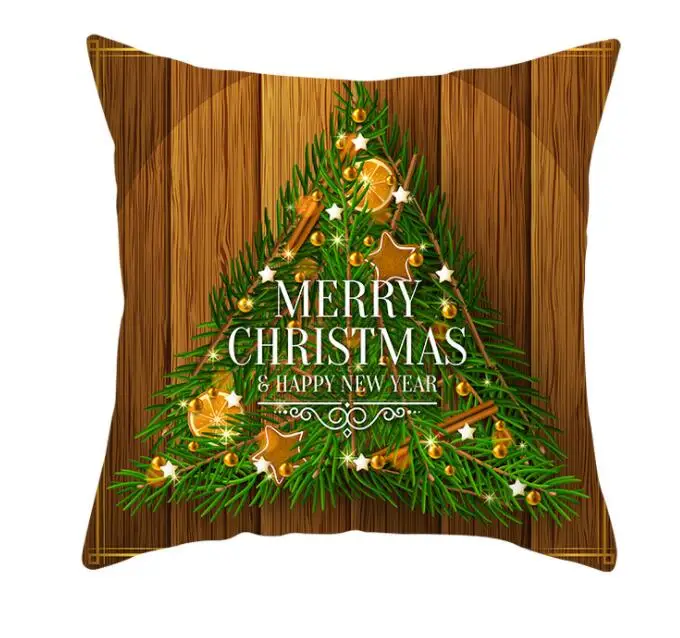 45x45 Рождественская наволочка для подушки, наволочка, скрытая застежка-молния, подушки, рождественский стиль, узор, наволочка, Декор - Цвет: color4