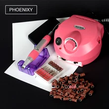 35000 об/мин Электрический набор сверл для ногтей фрезы машина для Типсы для маникюра Электрический маникюр ногтей Педикюр шлифовальный инструмент