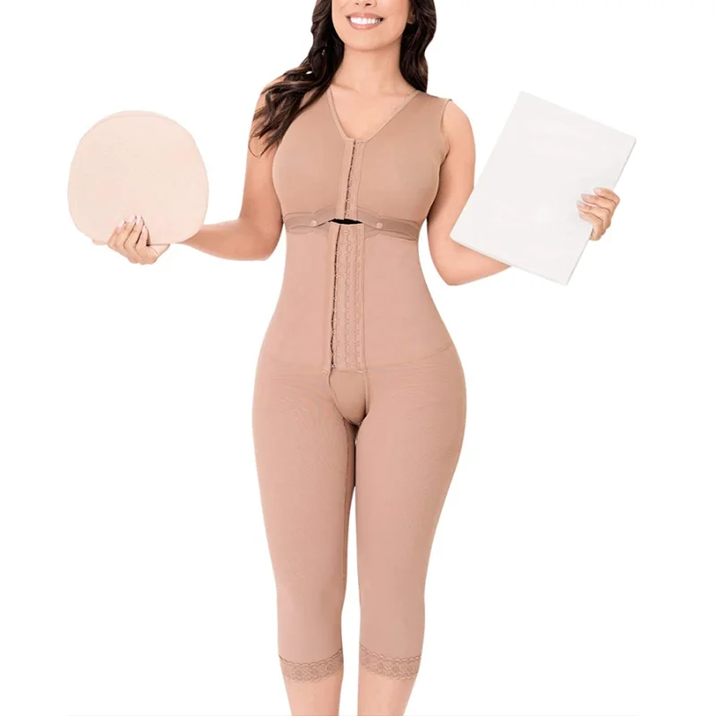 Cinta Modeladora Feminina Body Shaper Weight Loss Postpartum Post Liposuction Bodysuit Adjustable Hook-Eye Open Crotch Shapewear maidenform shapewear