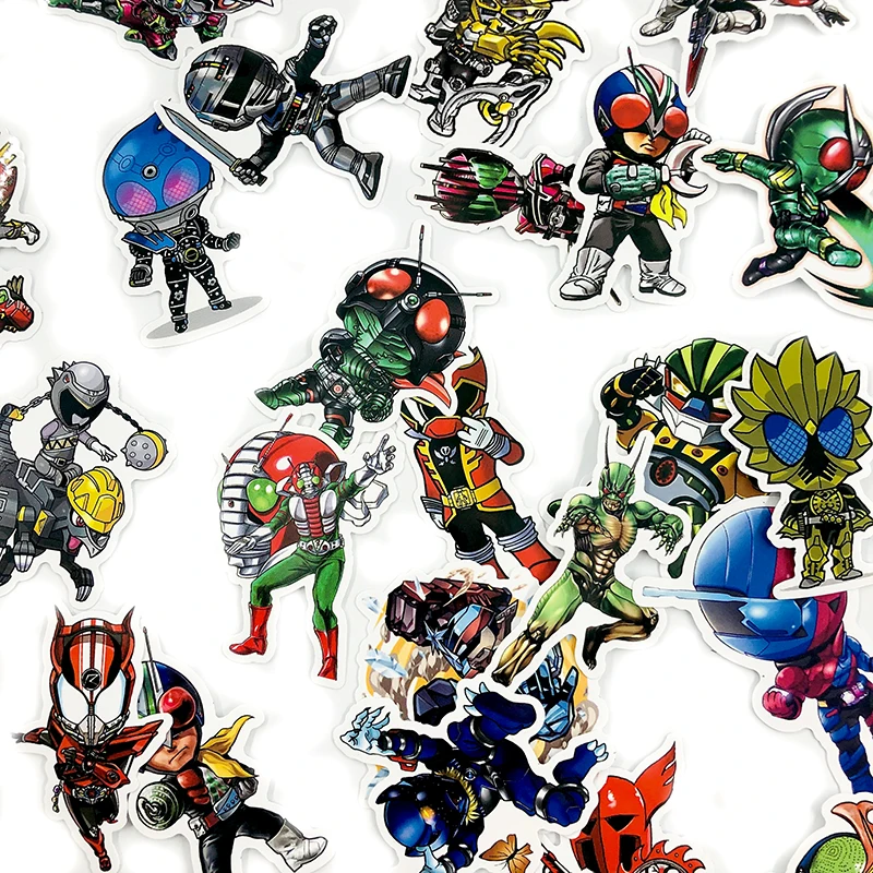 50 шт. японский классический live-action фильм Kamen Rider наклейка для скейтборда гитары мотоцикла багаж Компьютерные игрушки