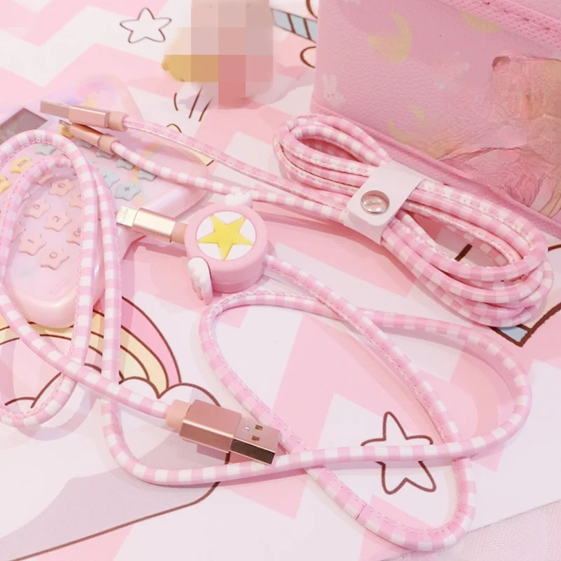 Аниме Card Captor Sakura Star экшн-фигурка из искусственной кожи с мультяшным USB-кабелем для