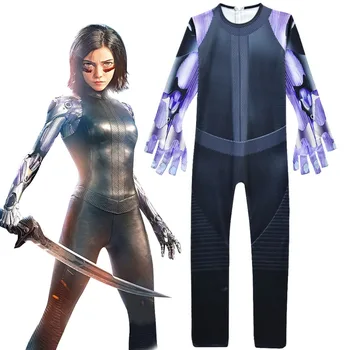 

Anime Alita Battle Angel Movie Cosplay Costume James Cameron New Halloween Costumes For kid girl Bodysuit Suit Jumpsuit