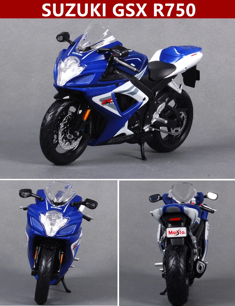 Maisto 1:12 Suzuki GSXR600 скремблер моделирование сплав мотокросса серии авторизованный игрушечный мотоцикл автомобиль Коллекционирование подарки