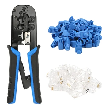 

Ethernet Crimping Tool Rj45 Rj11 Vce Professional Network Crimping Tool, With Rj45 8P8C Cat6 Connector Plug.