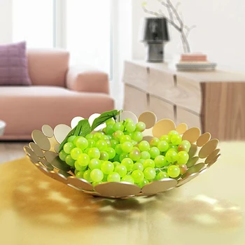 

Nordic Disc Iron Fruit Tray Fruit Basket Snack Basket Fruit Basin Round Fruit Basket