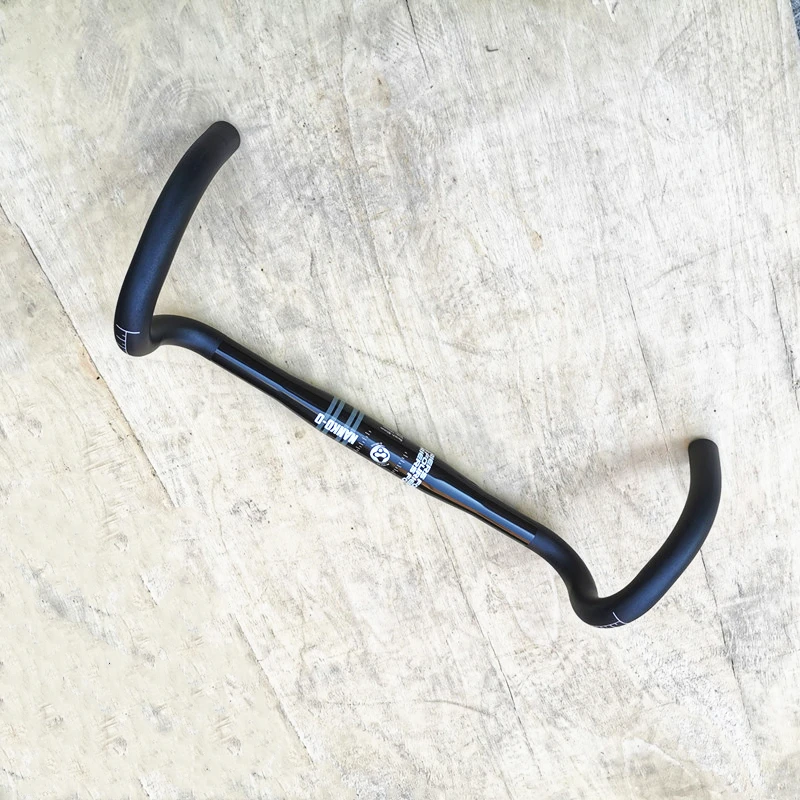 New FOURIERS HB-RA010 Comfortable practical aluminum bicycle handlebar 380/400/420/440mm road bike Compact bend handlebar