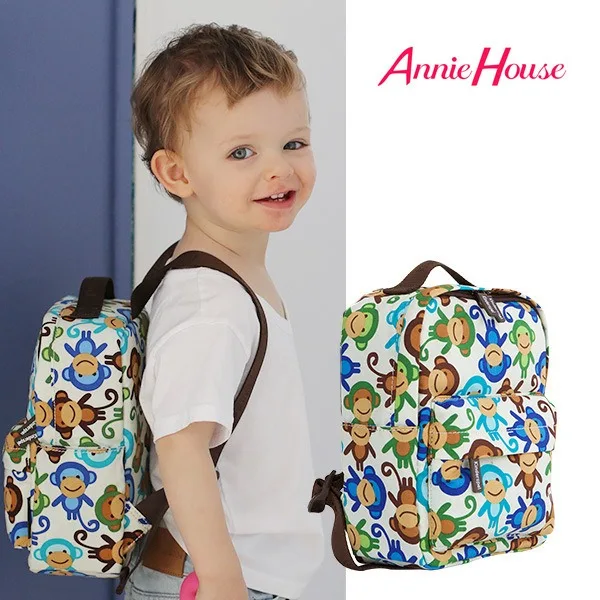 Baby Kid Backpack Kindergarten Schoolbag Cartoon Children's Bag Prevent Children From Missing Bag with Traction Rope Pull Rope