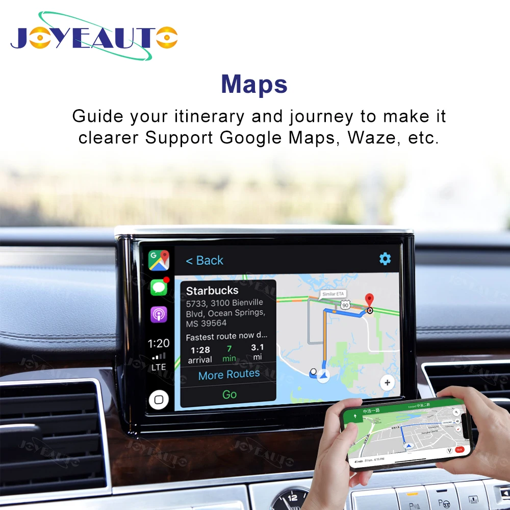 Joyeauto Wireless Apple Carplay For Audi A1 A3 A4 A5 A6 A7 A8 Q3 Q5 Q7 C6 MMI 3G 2G RMC 2005 -2018 iOS13 Android Mirror Car Play