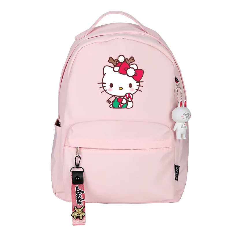 Аниме hello kitty, женский рюкзак, школьные сумки для девочек-подростков, милый розовый рюкзак, рюкзак на плечо для путешествий, сумка для ноутбука