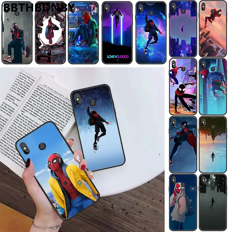 Чехол для телефона аниме Человек паук DIY раскрашенный красивый чехол Xiaomi 8 9 se Redmi 6