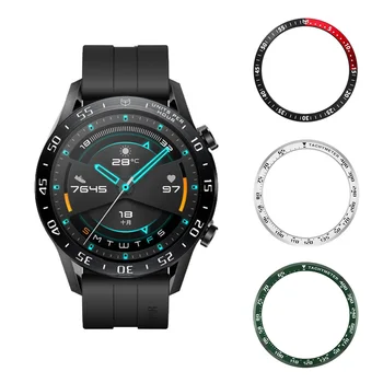 

For huawei watch gt 2 46mm Metal Outer Edge Cover Bezel Ring Dial Scale Speed Tachymeter Case For honor magic 2 (46mm)