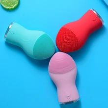 Силиконовая электрическая Очищающая щетка для лица массаж кожи Соник вибрацион Водонепроницаемый Вибратор очиститель пор инструменты для ухода за кожей