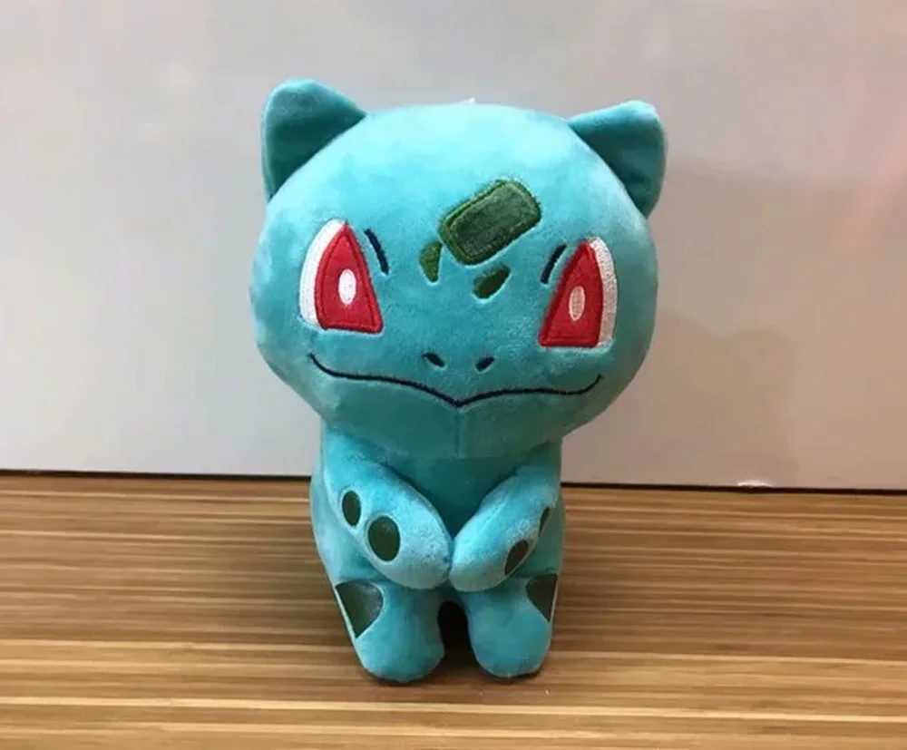 12/Lot Pika Vul Psy Meo Asche Ket Cha Bul Squ 20CM Plüsch Puppe Anime  Angefüllte Spielwaren|null| - AliExpress