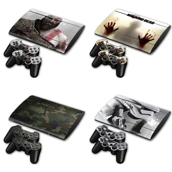 

Skin Sticker Protector for PS3 Super Slim 4000 and 2 controller Stickers
