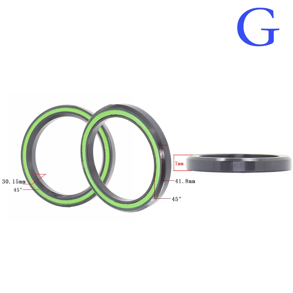 Bike Headset Bearings 27.2-41.8mm ACB Road MTB Angular Contact Bicycle Bearing 36/45 1PC