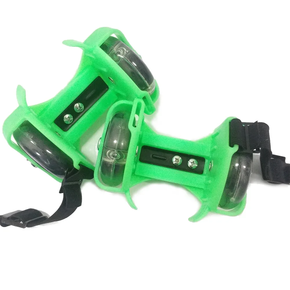 Light Up Flash Heel Wheel Roller Skates LED Kids Child Rollerskate Training Shoe Strap on Child Street Skating Roller Adjustable