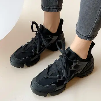 

SARAIRIS 2020 Brand design Lycra Genuine Leather Sheepskin Fashion Women Shoes Woman Leisure Light Flats Walking Sneakers Shoes