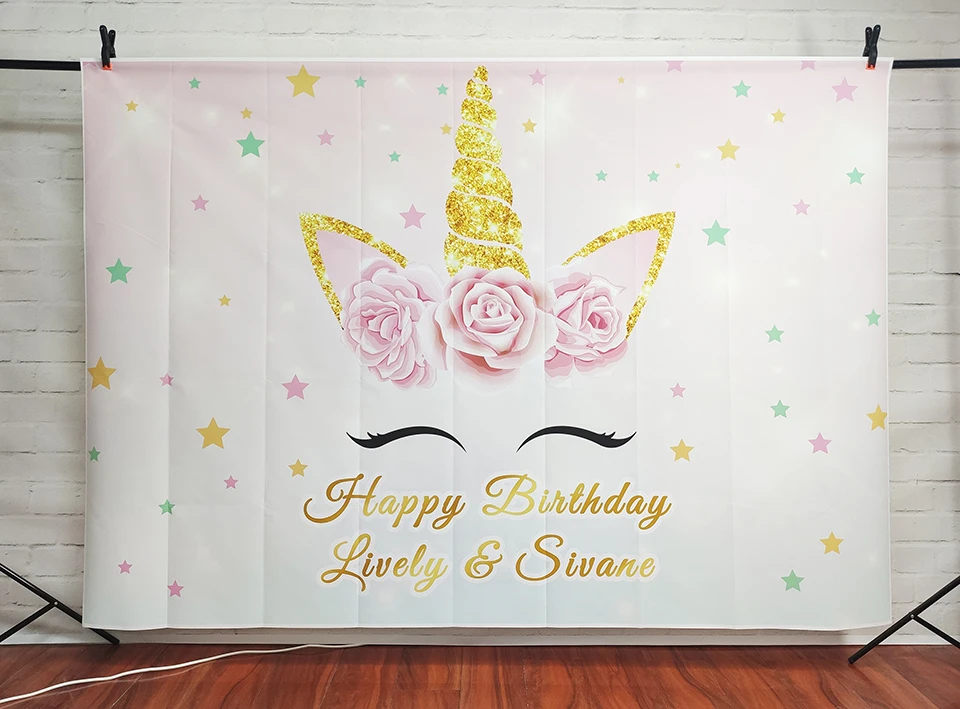 fundo de fotografia personalizado para festa de aniversário banner