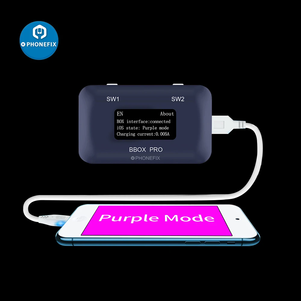 

JC B-BOX Pro One Key to Purple Mode for IOS A7 A8 A9 A10 A11 & iPad Unlock WIFI Modify NAND Syscfg Data Change Serial Number
