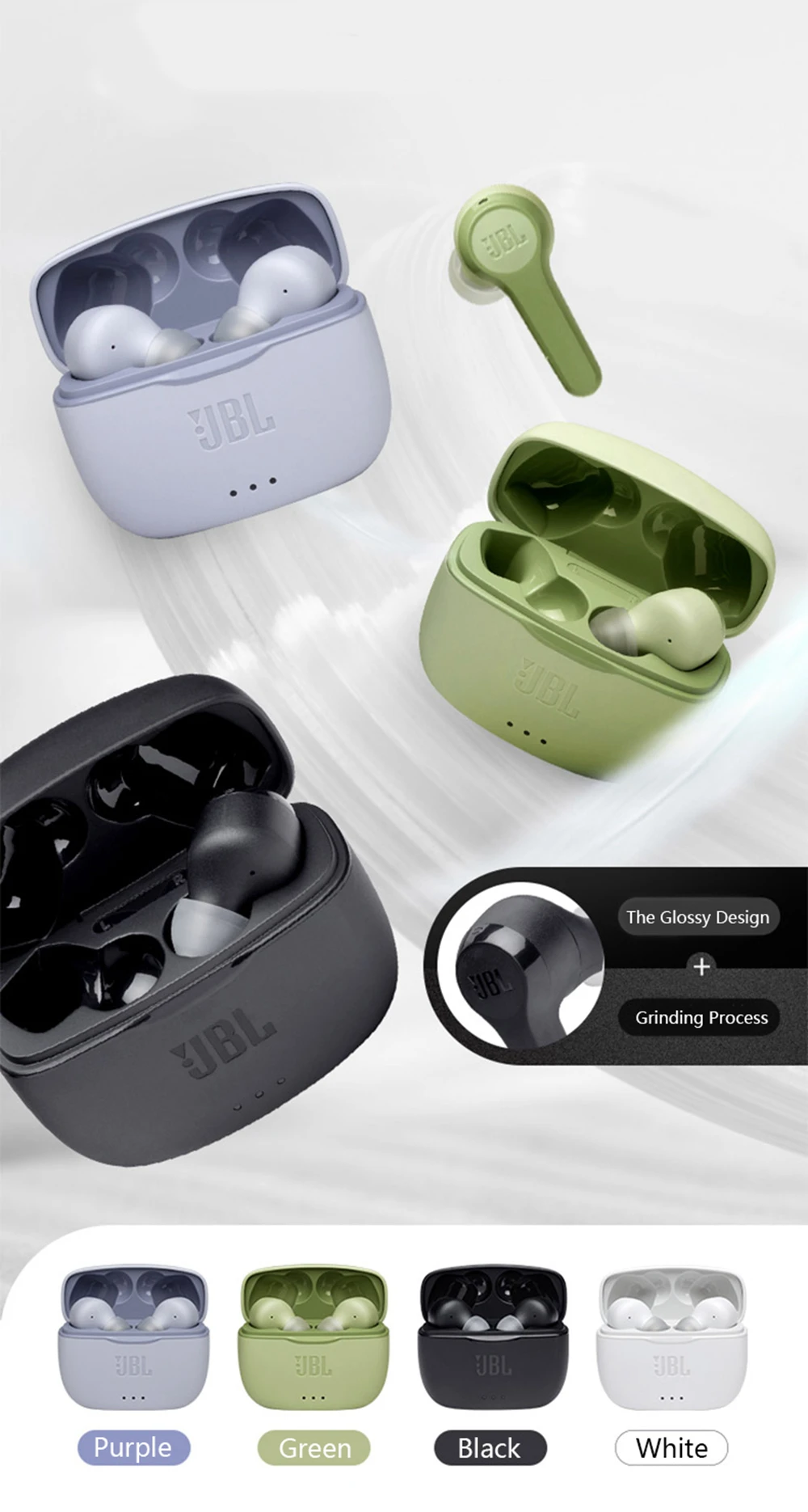 Jbl tune215tws verdadeiro sem fio bluetooth fones