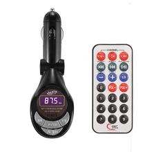 Handfree carro mp3 player transmissor fm sem fio modulador usb sd cd mmc remoto auto aux adaptador de áudio para o telefone mp3