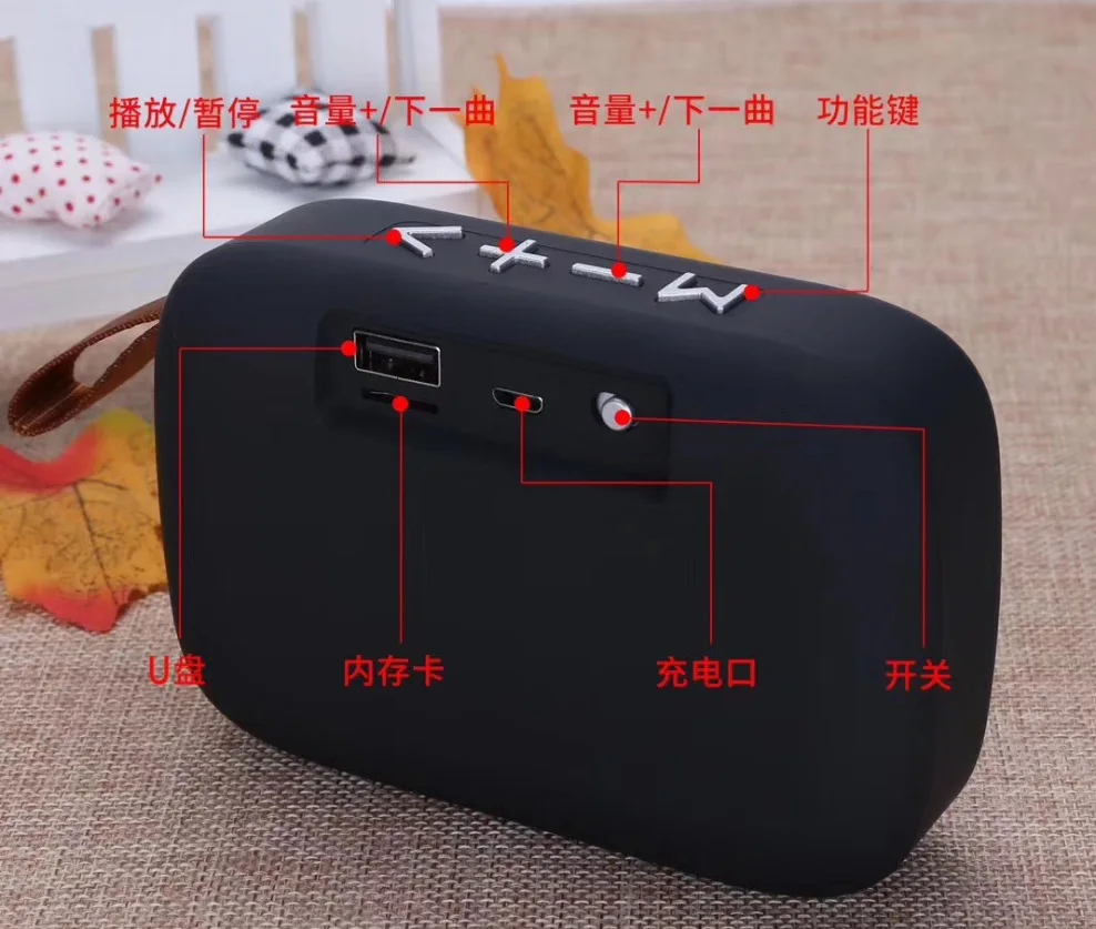 Беспроводная Bluetooth Колонка G2 fabric box уличная портативная для велосипеда колонка с