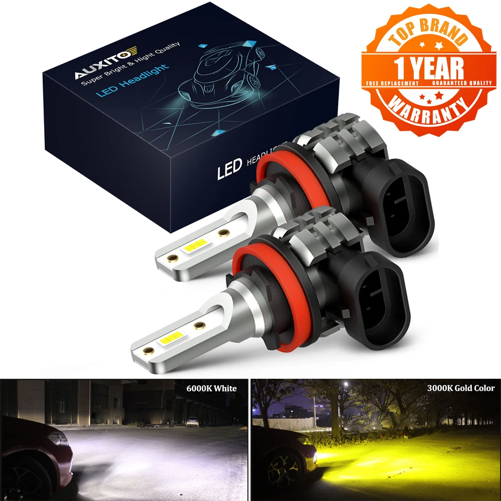 AUXITO 2x H8 H11 Светодиодный Canbus 9006 HB4 HB3 светодиодный противотуманный фонарь для Skoda