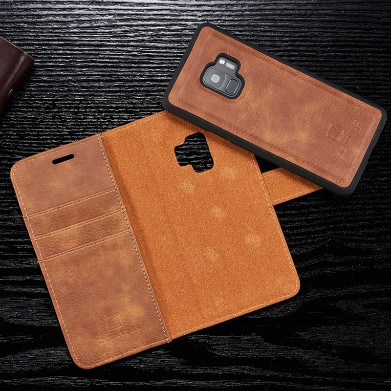 Ультрароскошный кожаный магнитный чехол DG.Ming для Samsung Note10 S8 S9 S10 S20 S21 Plus Note 20
