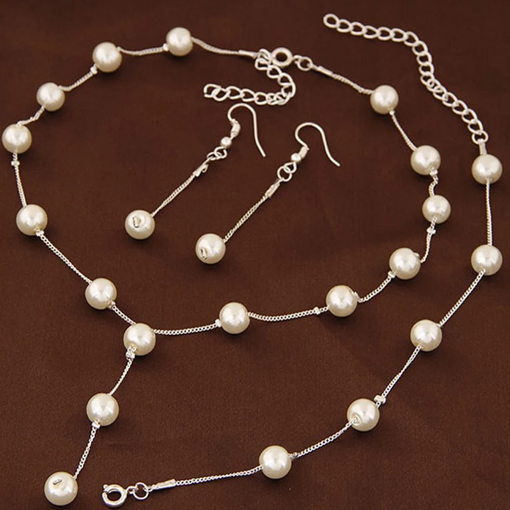 Женское блестящее ожерелье из сплава браслет, серьги, кольцо ювелирные наборы
