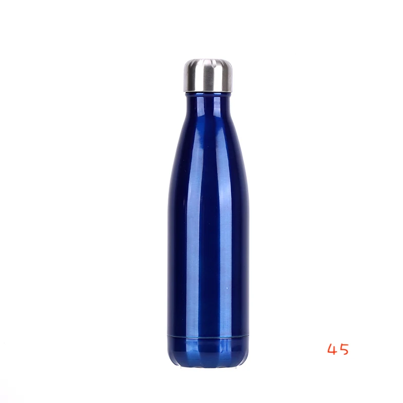 500 мл с двойными стенками вакуумные из нержавеющей стали изолированные бутылки для воды с пользовательским логотипом - Цвет: 0745