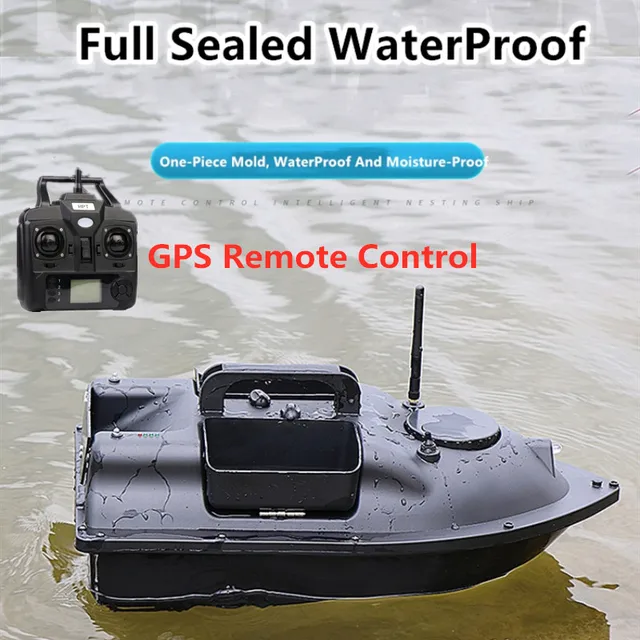 Bait Boat 500m Remote Control Fishing Bait Boat GPS Position   Auto Cruise One Click To Any Point GPS Bait Boat With Fish Finder 2