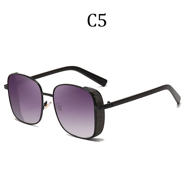 Новые зеркальные солнцезащитные очки oculos Gafas Брендовые мужские и женские солнцезащитные очки для вождения Ретро стимпанк женские мужские UV400 очки - Цвет линз: C5