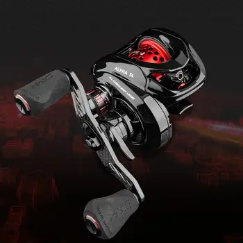 

Bait Casting Baitcast Reel 9.1:1/6.5:1 Gear Ratio 9+1BB Metal Line Spool Cup Magnetic Brake Ultralight Carbon Fiber Fishing Reel