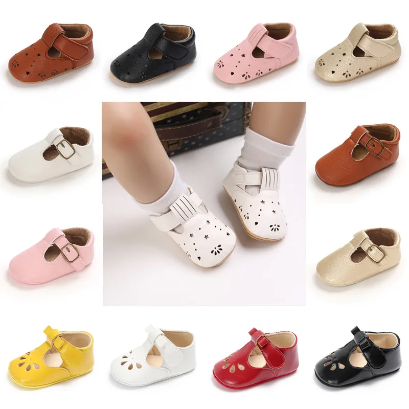 Sweet New Baby Girls First Step Shoes Baby Moccasins Soft Bottom Rubber Non-slip Toddler First Walkers Booties Girls Shoes